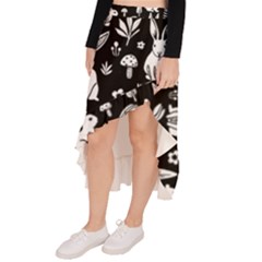 Asymmetrical Ruffle Hem Skirt  