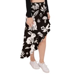 Asymmetrical Ruffle Hem Skirt  