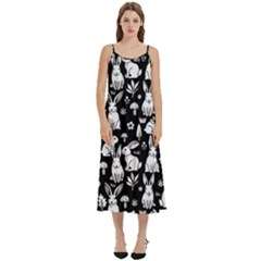 Casual Spaghetti Strap Midi Dress 