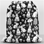 Easter bunny pattern Drawstring Bag (Large)