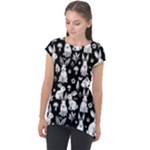 Easter bunny pattern Cap Sleeve High Low Top