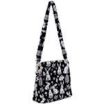Easter bunny pattern Zipper Messenger Bag