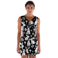 Wrap Front Bodycon Dress 