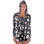 Easter bunny pattern Long Sleeve Hooded T-shirt