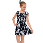 Easter bunny pattern Kids  Cap Sleeve Dress