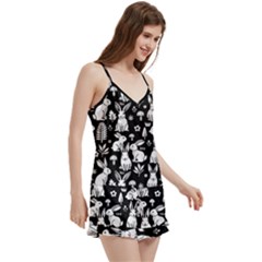 V-Neck Satin Loungewear Set 