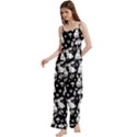 Spaghetti Top Long Pants Satin Pajamas Set 