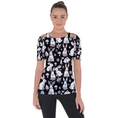 Shoulder Cut Out Short Sleeve Top 