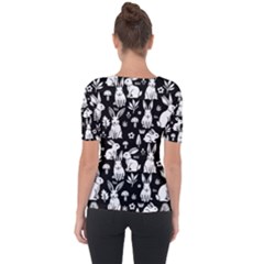 Shoulder Cut Out Short Sleeve Top 
