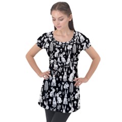Puff Sleeve Tunic Top 