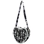 Easter bunny pattern Heart Shoulder Bag