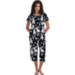Easter bunny pattern Short Sleeve 3/4 Length Pants Lounge Set