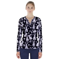 V-Neck Long Sleeve Top 