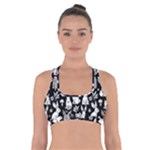 Easter bunny pattern Cross Back Sports Bra