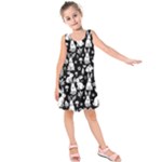 Easter bunny pattern Kids  Sleeveless Dress