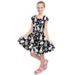 Easter bunny pattern Kids  Short Sleeve Dress