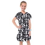 Easter bunny pattern Kids  Drop Waist Dress
