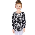 Easter bunny pattern Kids  Long Sleeve T-Shirt