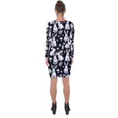 Asymmetric Cut-Out Shift Dress 