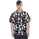 Easter bunny pattern Men s Short Sleeve Shirt