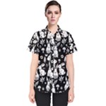 Easter bunny pattern Women s Short Sleeve Shirt