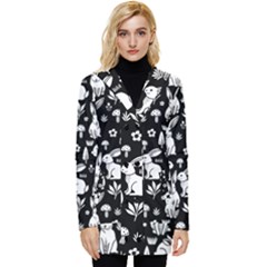 Button Up Hooded Coat  