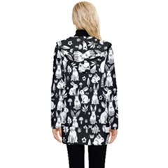 Button Up Hooded Coat  