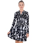 Easter bunny pattern Long Sleeve Panel Dress