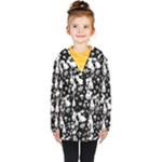 Easter bunny pattern Kids  Double Breasted Button Coat