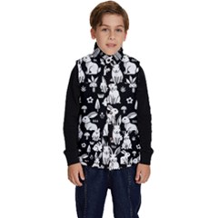 Easter bunny pattern Kid s Button Up Puffer Vest from ArtsNow.com