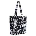 Easter bunny pattern Everyday Shoulder Bag with Pouch Bag
