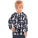 Easter bunny pattern Kids  Hooded Pullover