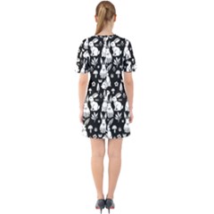 Sixties Short Sleeve Mini Dress 