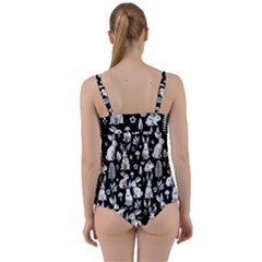 Twist Front Tankini Set 