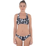 Easter bunny pattern Cross Back Hipster Bikini Set