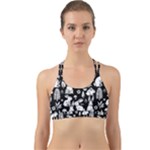 Easter bunny pattern Back Web Sports Bra
