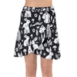 Easter bunny pattern Wrap Front Skirt