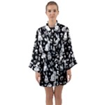 Easter bunny pattern Long Sleeve Satin Kimono