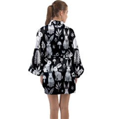 Long Sleeve Satin Kimono 
