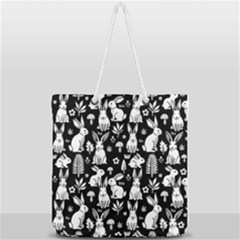 Full Print Rope Handle Tote (Large) 