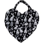 Easter bunny pattern Giant Heart Shaped Tote