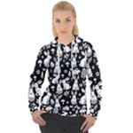 Easter bunny pattern Women s Overhead Hoodie