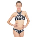 Easter bunny pattern High Neck Bikini Set