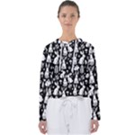 Easter bunny pattern Women s Slouchy Sweat