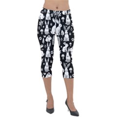 Lightweight Velour Capri Leggings  