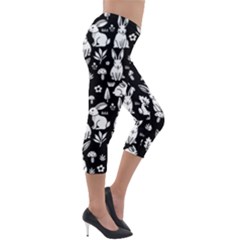Lightweight Velour Capri Leggings  