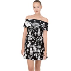 Off Shoulder Chiffon Dress 