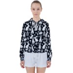 Easter bunny pattern Women s Tie Up Sweat