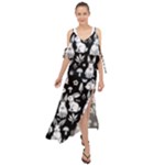 Easter bunny pattern Maxi Chiffon Cover Up Dress