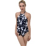 Easter bunny pattern Go with the Flow One Piece Swimsuit